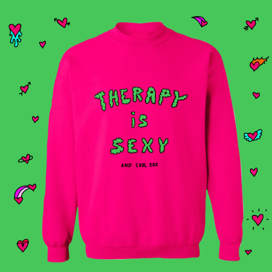 Therapy is sexy crewneck